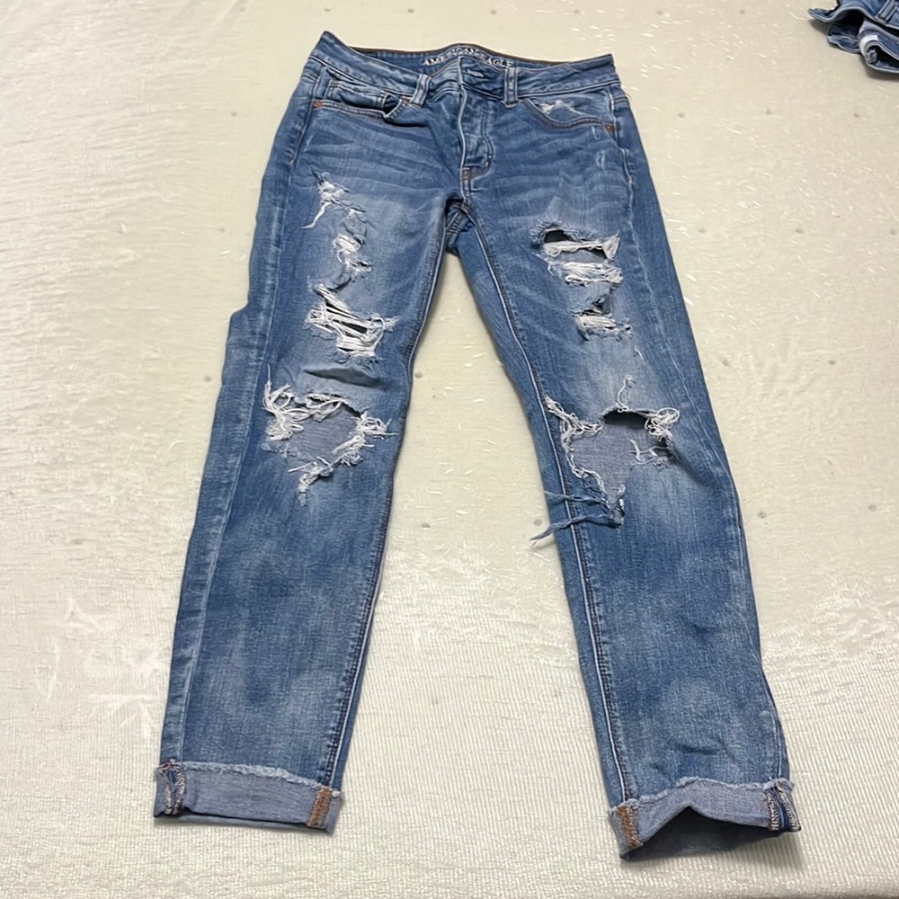 American Eagle Tomgirl jeans, size 0
